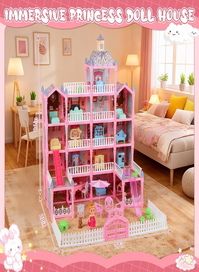 AZTWMYS Dream Doll House for Girls Toys, 2026 Dollhouse 4-Story 17 Rooms with Dolls, Lights, Pets, Furniture & Accessories, Playset Toddler Playhouse Gift for for Girls Toys - Image 3